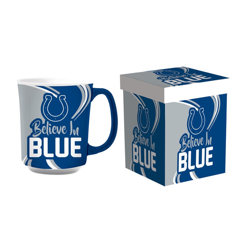 Evergreen Enterprises Indianapolis Colts 14oz Ceramic Coffee Mug with Matching Box