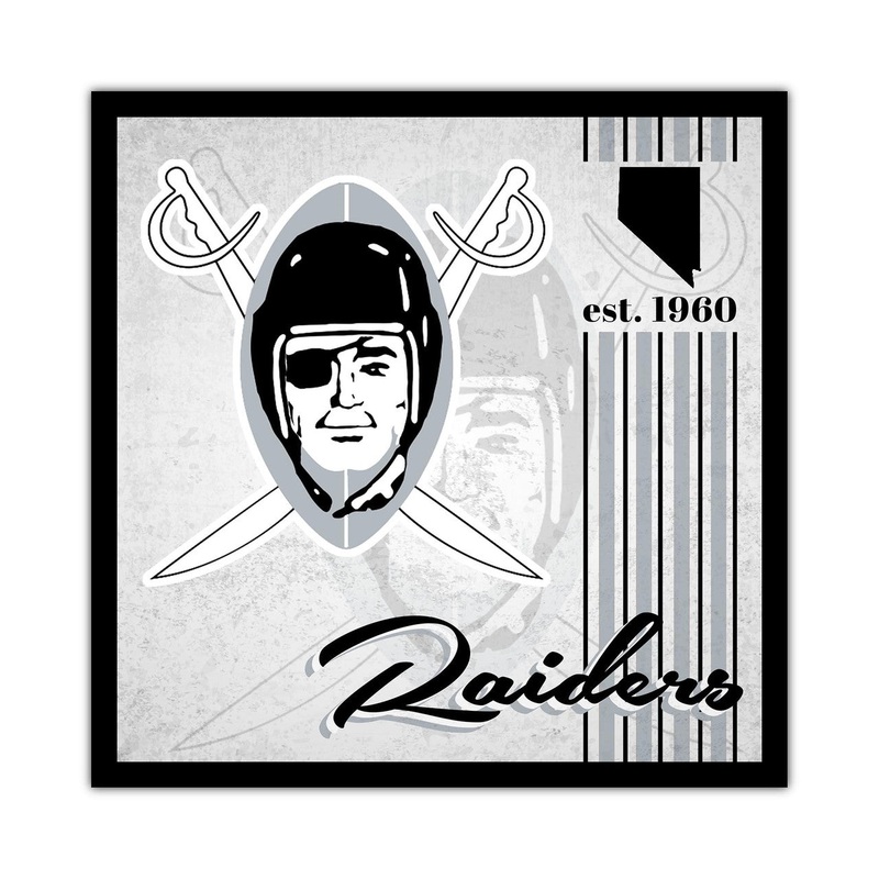 Fan Creations Las Vegas Raiders Album Design Wood Sign 10×10