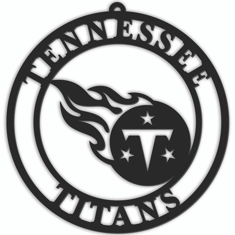 Fan Creations Tennessee Titans 16 Inch Door Sign Hanger