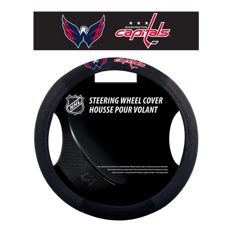 Fremont Die Washington Capitals Mesh Style Steering Wheel Cover