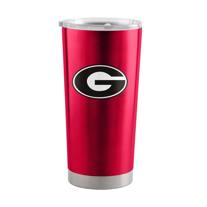Logo Brands Georgia Bulldogs 20oz Stainless Steel Travel Tumbler
