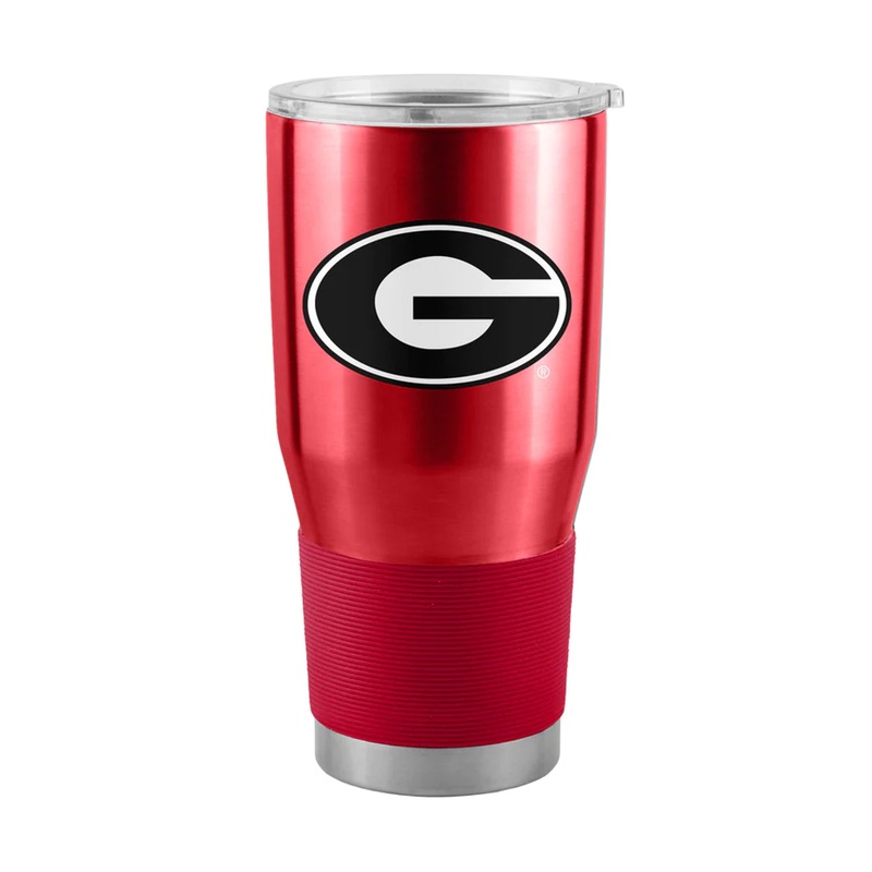 Logo Brands Georgia Bulldogs 30oz Stainless Steel Travel Tumbler
