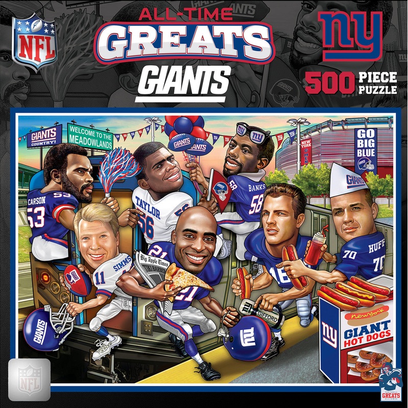 Masterpieces Puzzle Company New York Giants All-Time Greats 500 Piece Puzzle