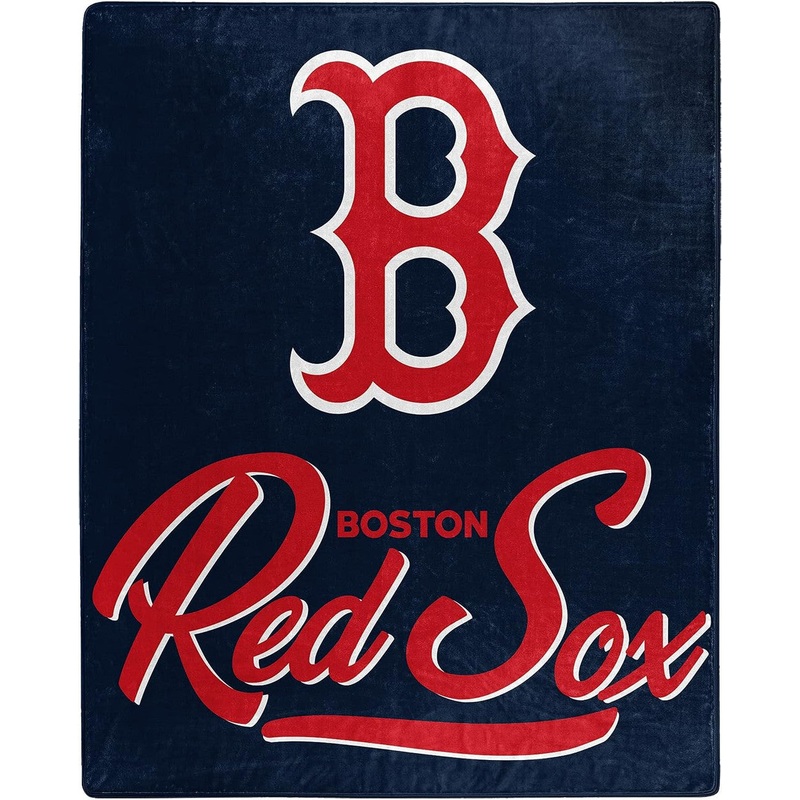 Northwest Company Boston Red Sox Raschel Signature Design Blanket 50×60