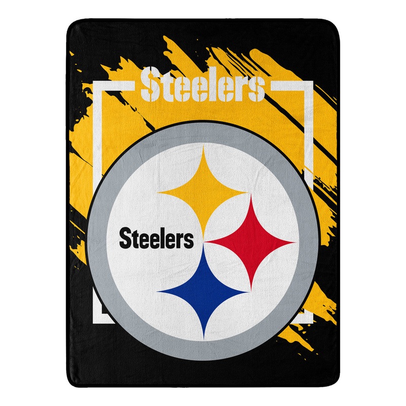 Northwest Company Pittsburgh Steelers Micro Raschel Dimensional Design Blanket 46×60