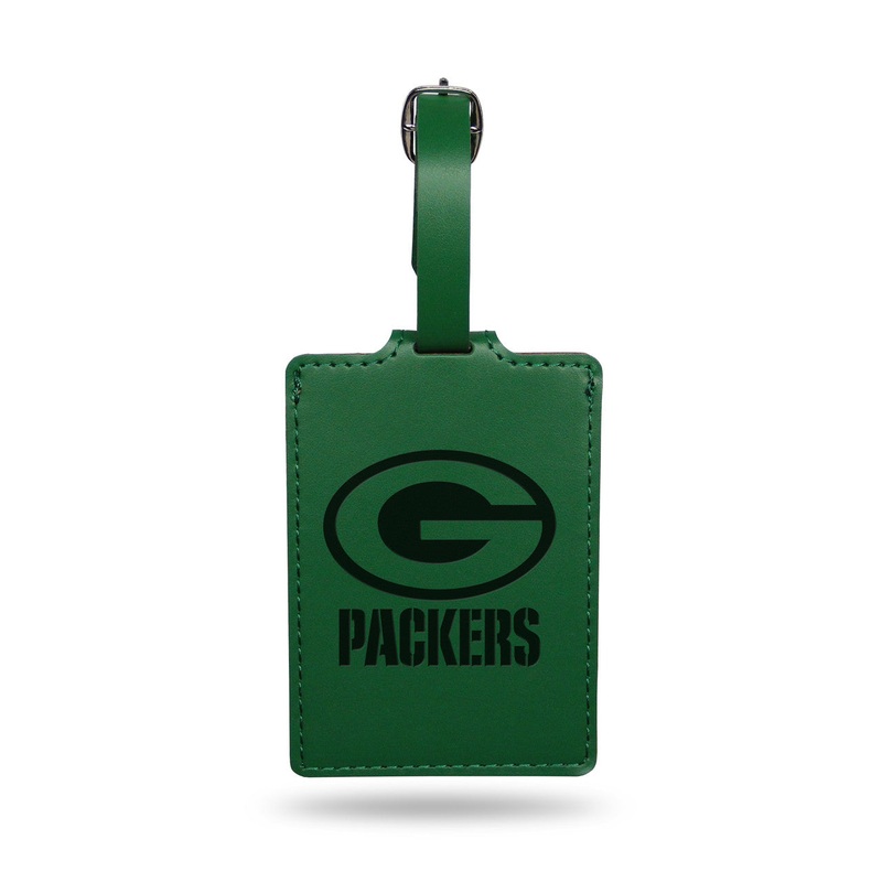 Rico Industries Green Bay Packers Laser Engraved Luggage Tag