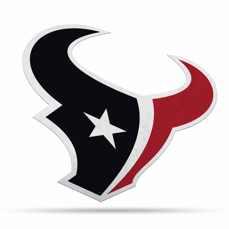 Rico Industries Houston Texans Pennant Shape Logo Cut Design