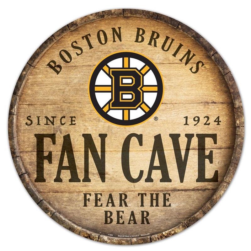 Wincraft Boston Bruins 14 Inch Round Barrel Top Design Wood Sign – Special Order