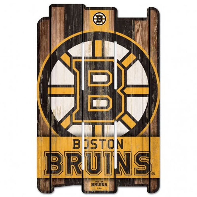 Wincraft Boston Bruins Fence Style Wood Sign 11×17