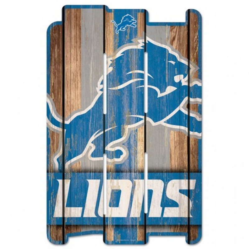 Wincraft Detroit Lions Fence Style Wood Sign 11×17