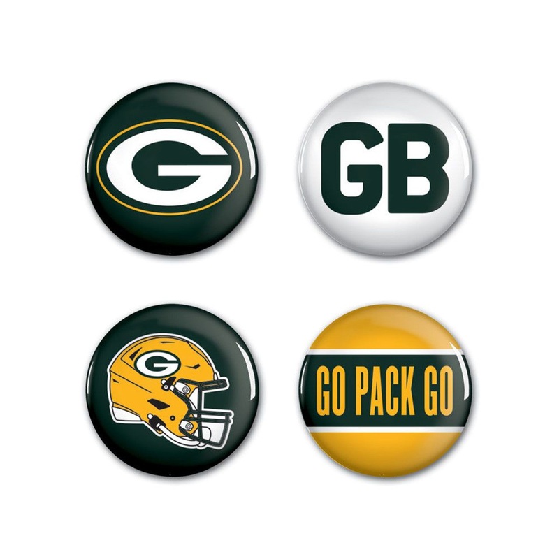 Wincraft Green Bay Packers 4 Pack Buttons