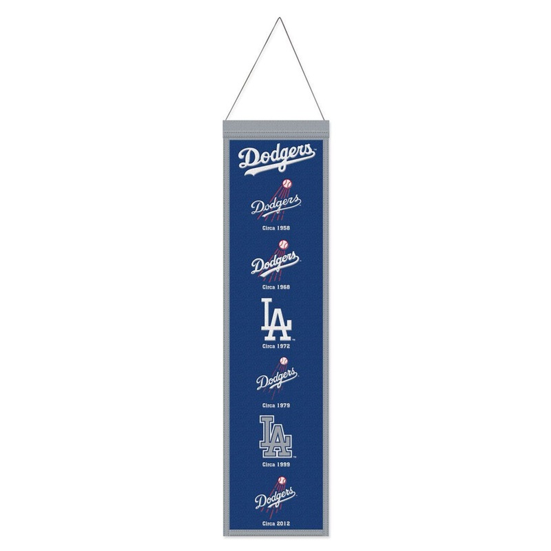 Wincraft Los Angeles Dodgers Heritage Evolution Design Wool Banner 8×32