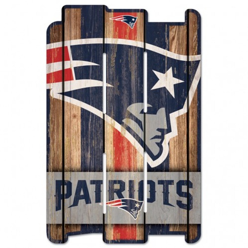 Wincraft New England Patriots Fence Style Wood Sign 11×17