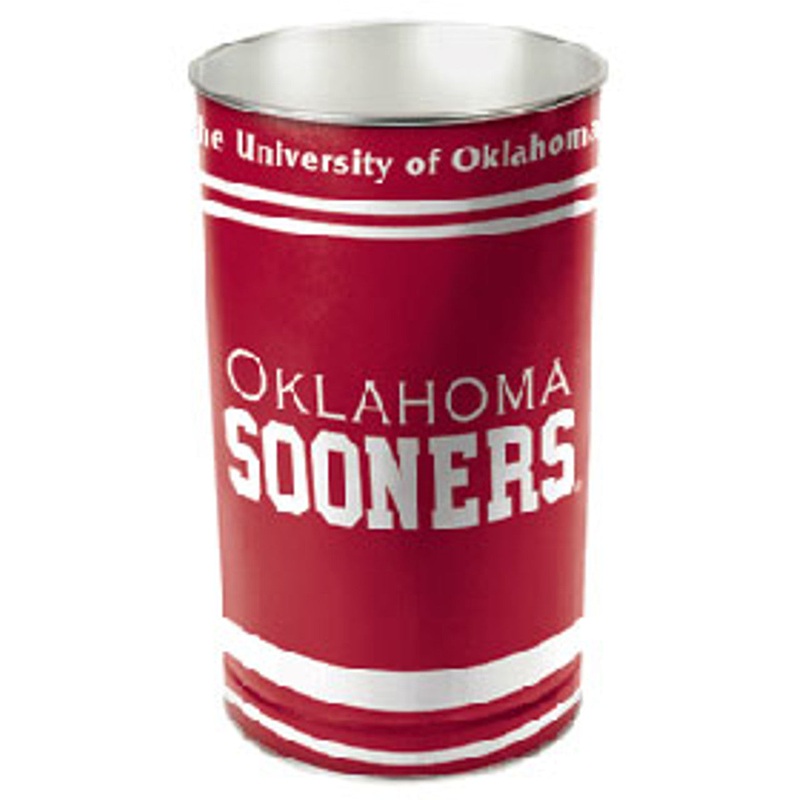 Wincraft Oklahoma Sooners 15 Inch Wastebasket
