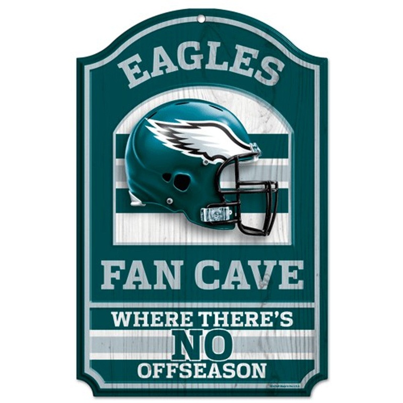 Wincraft Philadelphia Eagles Fan Cave Design Wood Sign 11×17