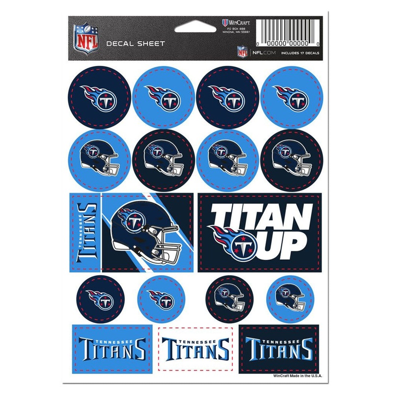 Wincraft Tennessee Titans Vinyl Decal Sheet 5×7