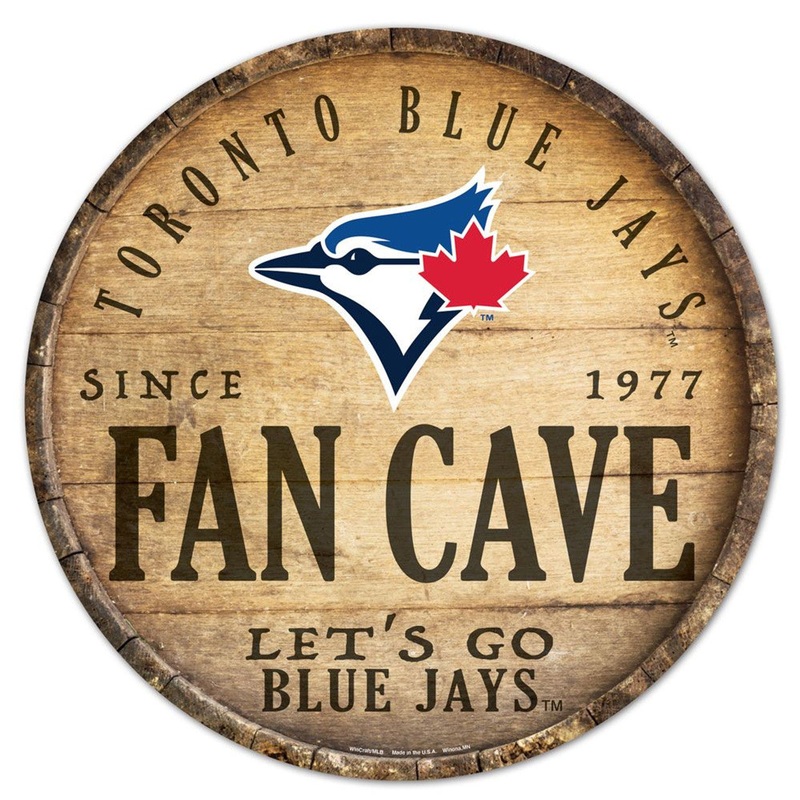 Wincraft Toronto Blue Jays 14 Inch Round Barrel Top Design Wood Sign – Special Order