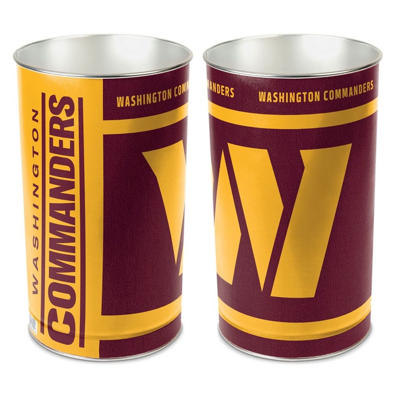 Wincraft Washington Commanders 15 Inch Wastebasket