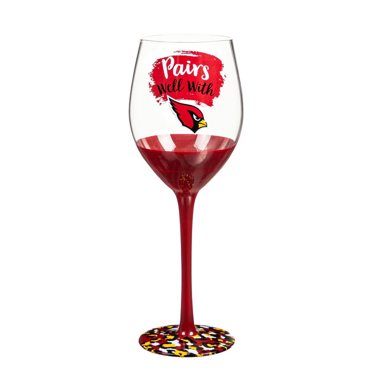 Evergreen Enterprises Arizona Cardinals Boxed Stemmed 17oz Wine Glass