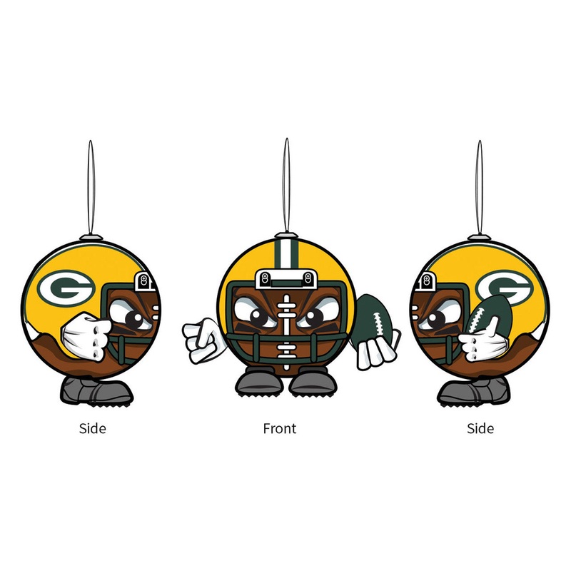 Evergreen Enterprises Green Bay Packers Ornament Ball Head