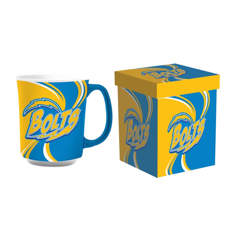 Evergreen Enterprises Los Angeles Chargers 14oz Ceramic Coffee Mug with Matching Box