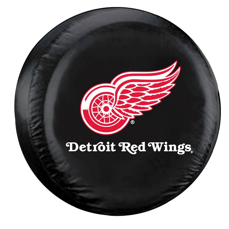 Fremont Die Detroit Red Wings Black  Standard Size Tire Cover