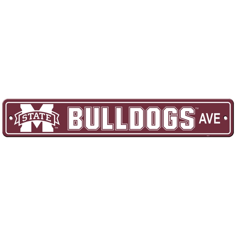 Fremont Die Mississippi State Bulldogs Plastic Street Style Sign 4×24