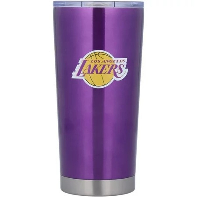 Logo Brands Los Angeles Lakers 20oz Stainless Steel Travel Tumbler