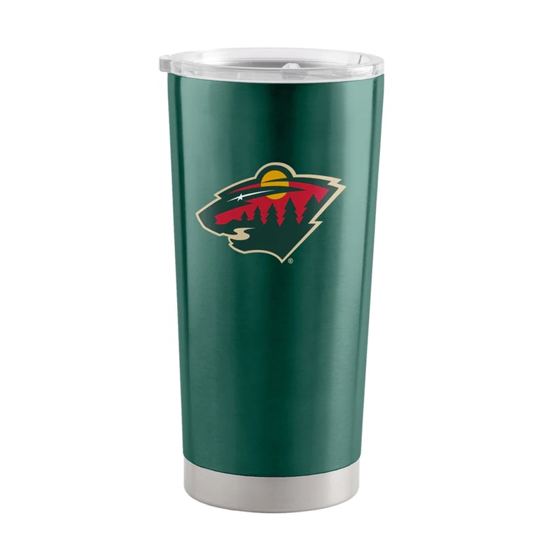 Logo Brands Minnesota Wild 20oz Stainless Steel Travel Tumbler