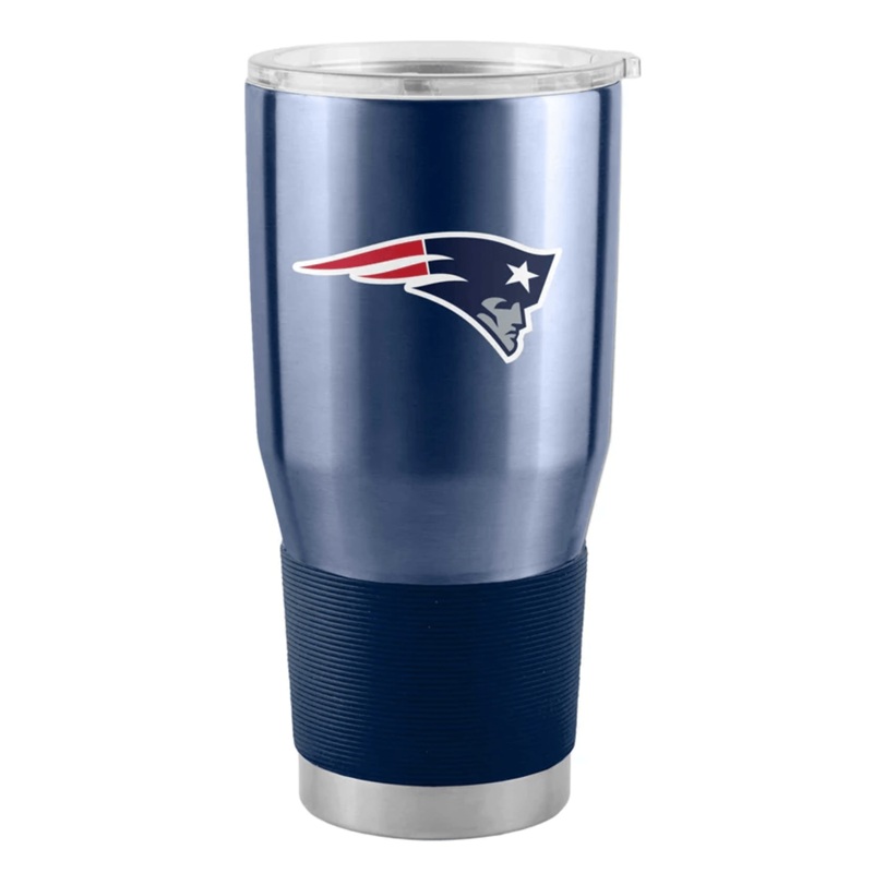 Logo Brands New England Patriots 30oz Stainless Steel Travel Tumbler