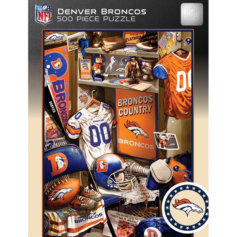 Masterpieces Puzzle Company Denver Broncos Locker Room 500 Piece Puzzle