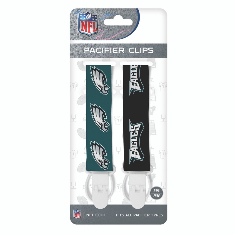 Masterpieces Puzzle Company Philadelphia Eagles 2 Pack Pacifier Clips