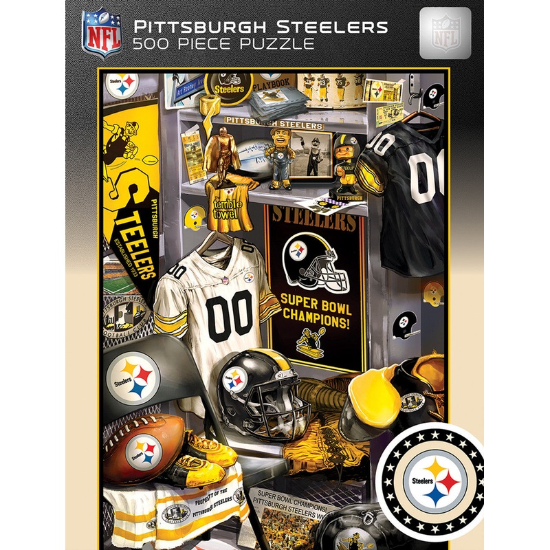 Masterpieces Puzzle Company Pittsburgh Steelers Locker Room 500 Piece Puzzle