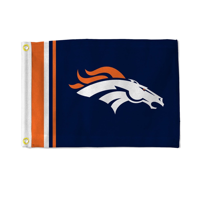 Rico Industries Denver Striped Utility Broncos Flag 12×17