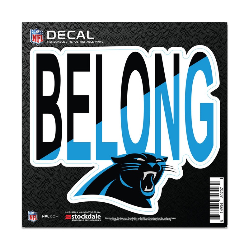 Wincraft Carolina Panthers All Surface Slogan Decal 6×6
