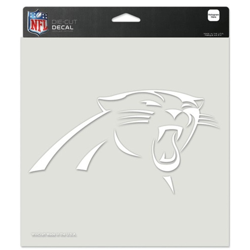 Wincraft Carolina Panthers White Die Cut Decal 8×8