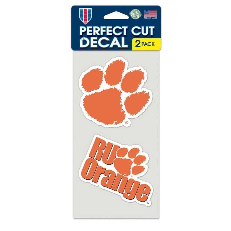 Wincraft Clemson Tigers Set of 2 Die Cut Decals