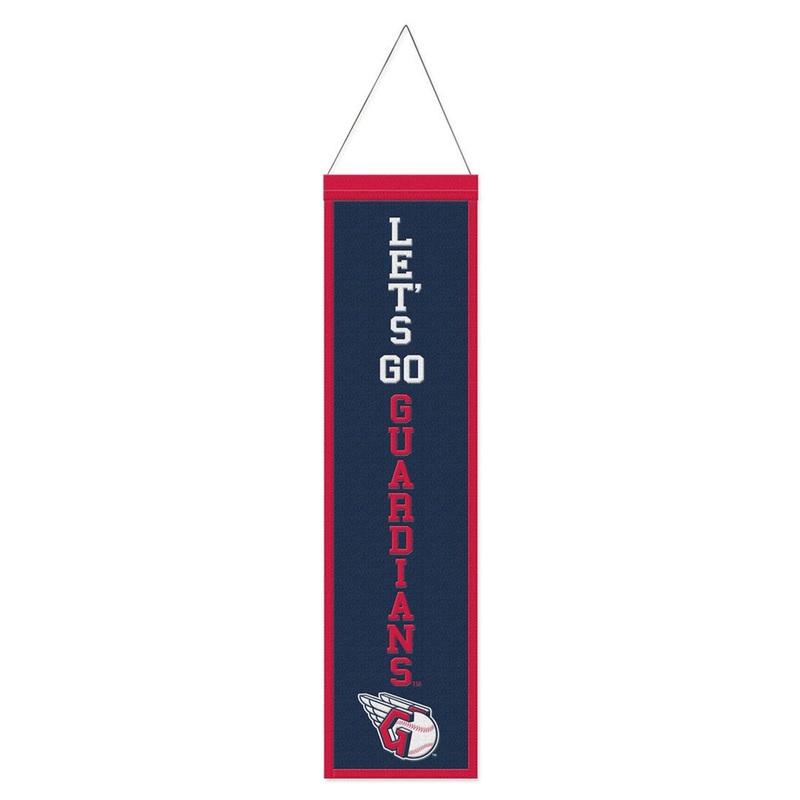 Wincraft Cleveland Guardians Heritage Slogan Design Wool Banner 8×32 – Special Order