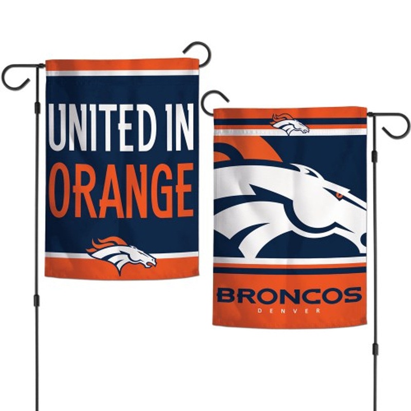 Wincraft Denver Broncos 2 Sided Slogan Design Garden Style Flag 12×18 – Special Order
