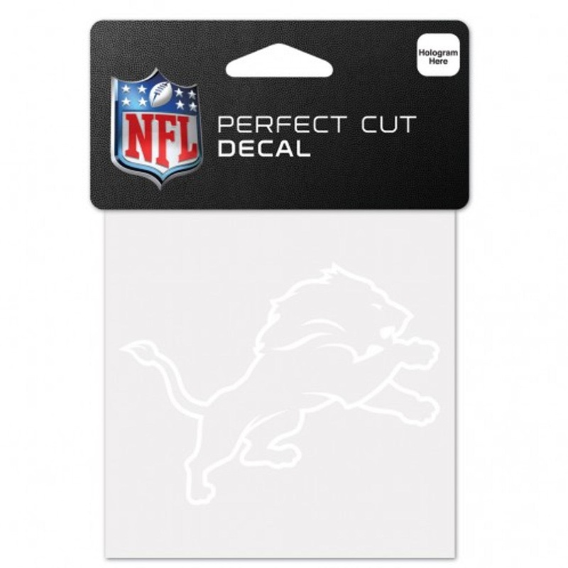 Wincraft Detroit Lions Perfect Cut White Decal 4×4