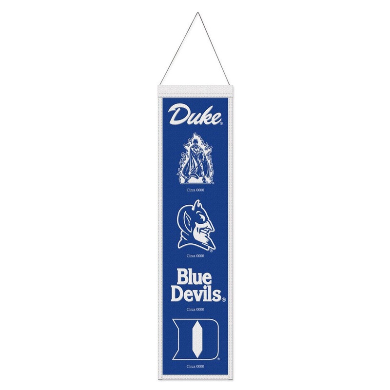 Wincraft Duke Blue Devils Heritage Evolution Design Wool Banner 8×32