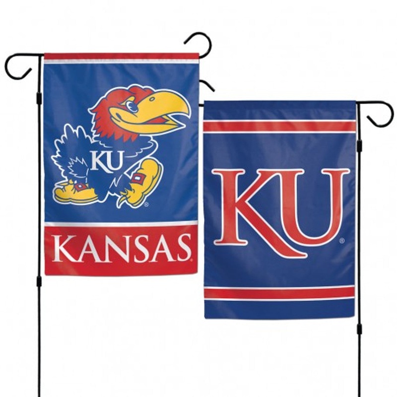 Wincraft Kansas Jayhawks 2 Sided Garden Style Flag 12×18