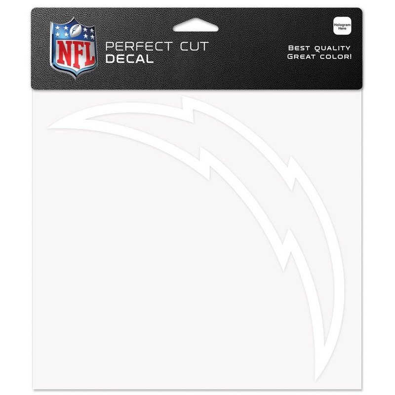 Wincraft Los Angeles Chargers Perfect Cut White Decal 8×8