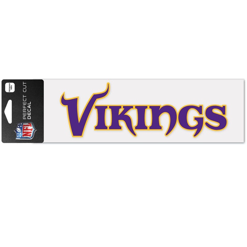 Wincraft Minnesota Vikings Decal 3×10 Perfect Cut Wordmark Color