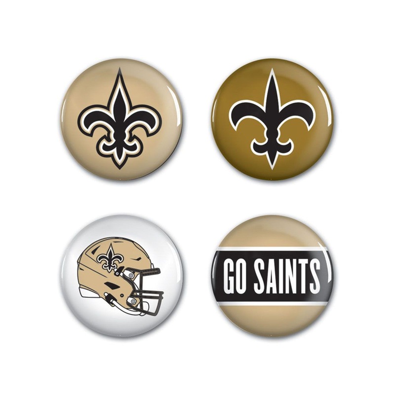 Wincraft New Orleans Saints 4 Pack Buttons