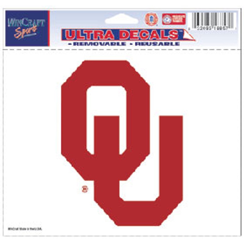 Wincraft Oklahoma Sooner Ultra Colors Decal 5×6
