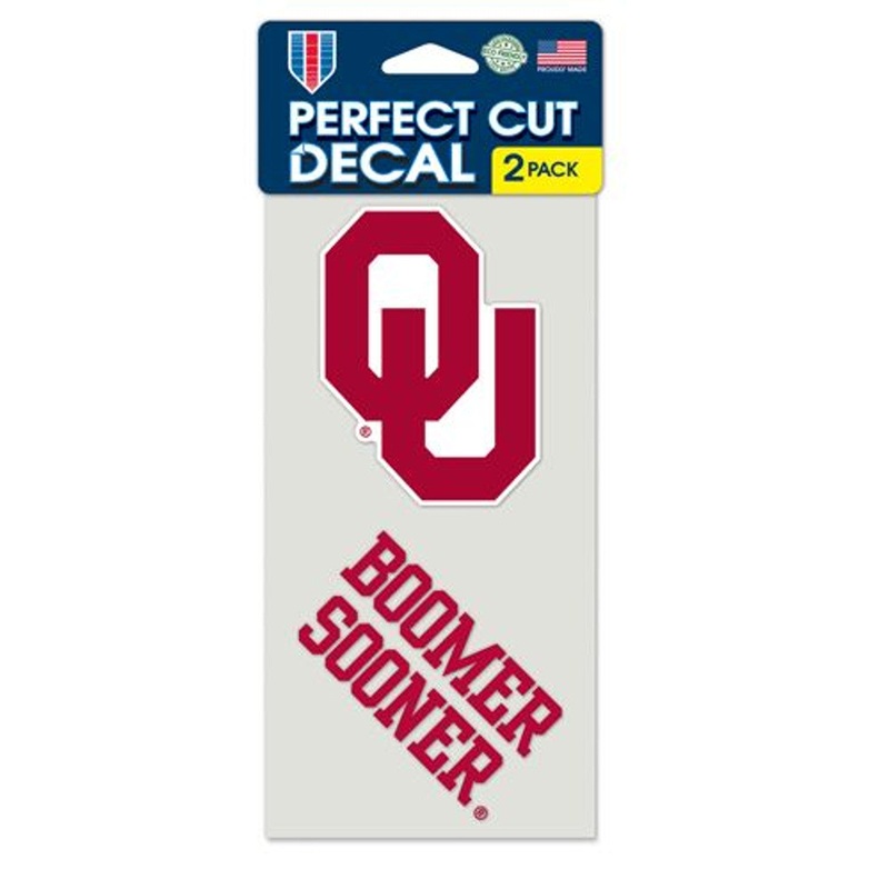 Wincraft Oklahoma Sooners Set of 2 Die Cut Decals
