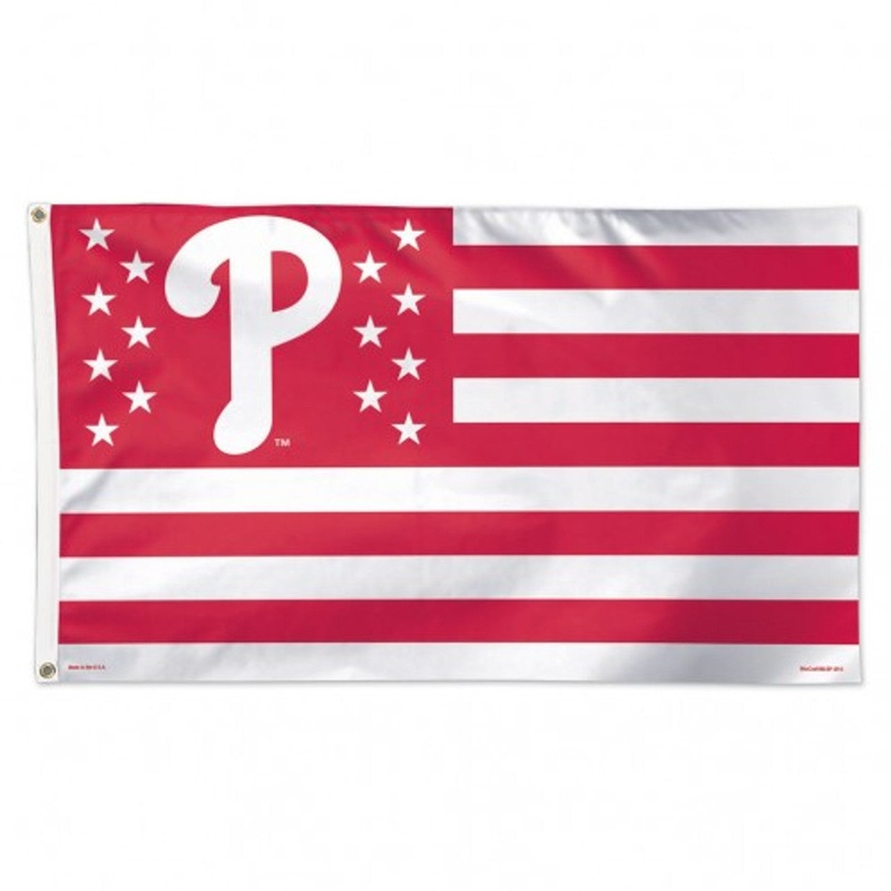 Wincraft Philadelphia Phillies Deluxe Style Stars and Stripes Design Flag 3×5