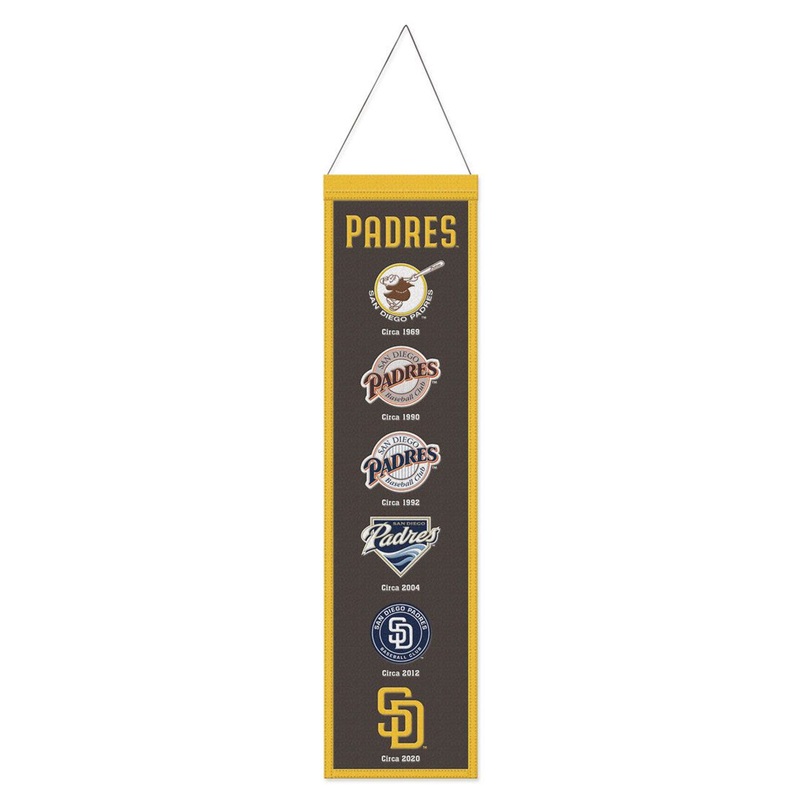 Wincraft San Diego Padres Heritage Evolution Design Banner Wool 8×32
