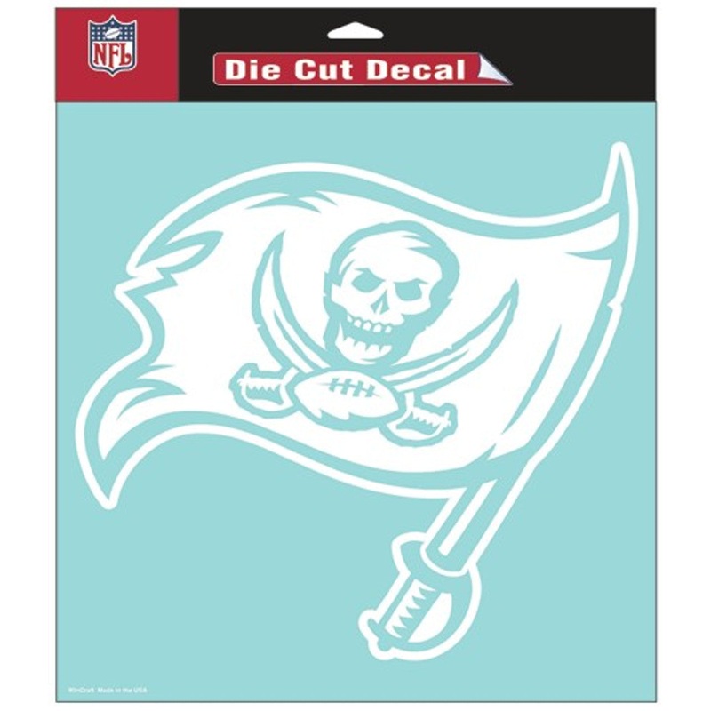 Wincraft Tampa Bay Buccaneers White Perfect Cut Decal 8×8